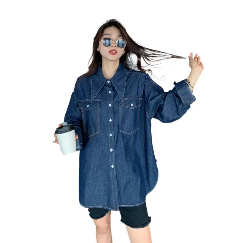 

Blouses Women Spring Autumn Summer Francais Tops Retro Loose Shirts Long Sleeves Blouses Shirts Plus Size Korean Japanese Women