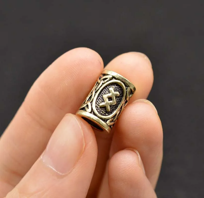 24 шт Серебристые бронзовые викинговые очаровательные Винтажные бусины дредлока