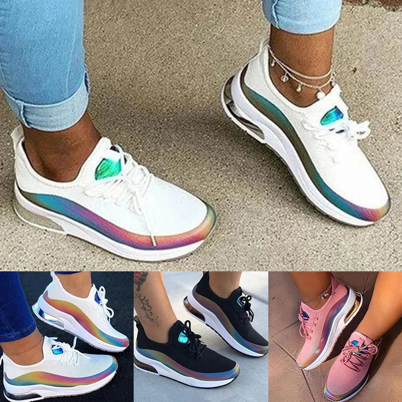 Модные женские водонепроницаемые туфли Уличные кроссовки на шнуровке Кроссовки