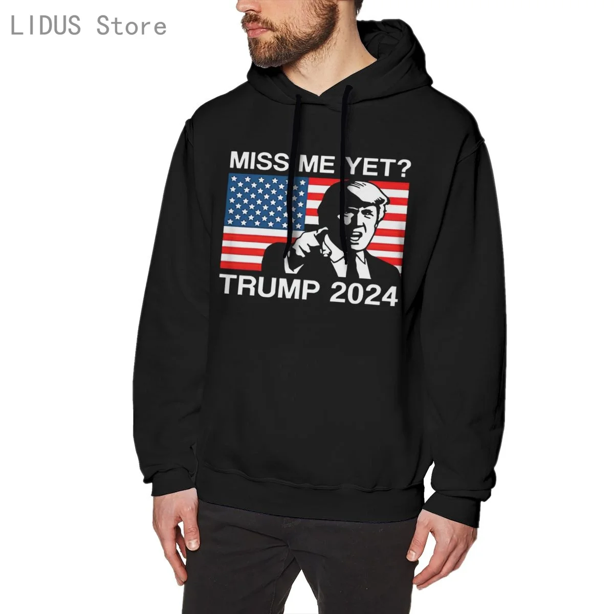

Miss Me Yet Trump 2024 Take America Back 2024 Trump Lover Hoodie Sweatshirts Harajuku Creativity Streetwear Hoodies