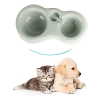 water feeder double dog bowl pet bowls drinking plate travel automatic food small dog dish plastic puppy products