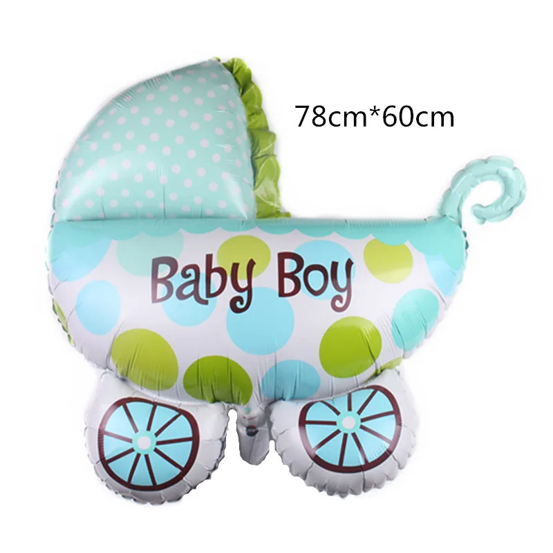 blue baby carriage 10 шт./лот 12 дюймов Детские шары для душа его мальчик это девушка с воздушными шарами пол раскрыть День Рождения украшения шар поставки - Цвет: blue baby carriage