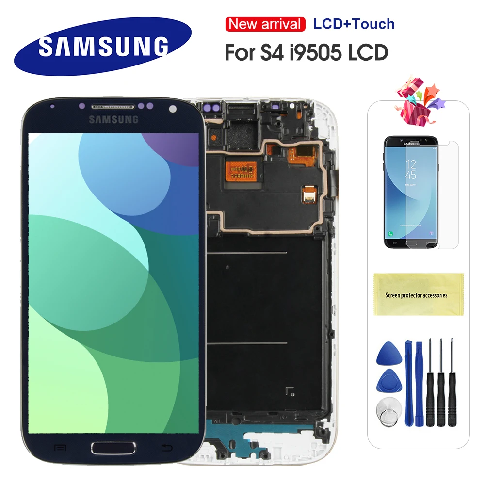 Для SAMSUNG Galaxy S4 ЖК дисплей i9500 i9505 i9506 сенсорный экран дигитайзер в сборе Замена с