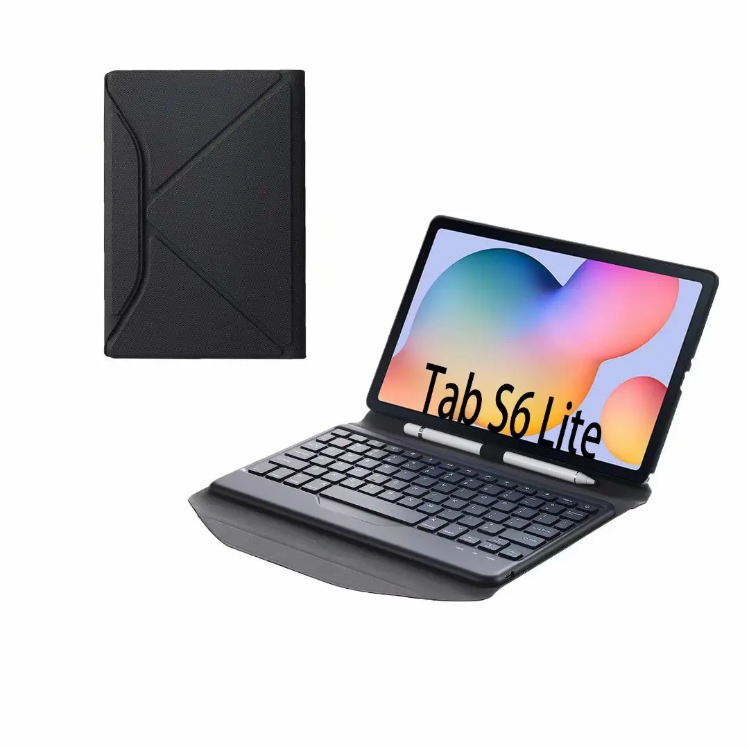 P610 P615 Keyboard Case for Samsung Galaxy Tab S6 Lite 10.4 SM-P610 SM-P615 Wireless Keyboard Cover Bluetooth Keyboard Case +pen