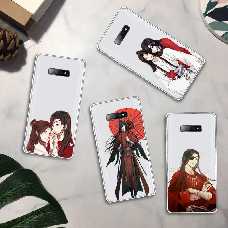 

Tian Guan Ci Fu anime Phone Case Transparent For Samsung Galaxy A71 A21s S8 S9 S10 plus note 20 ultra