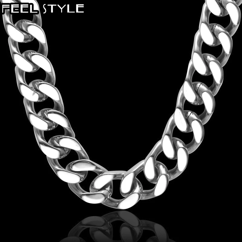 Хип хоп нержавеющая сталь 12 мм Цветные Титановые кубинские звенья цепи Майами