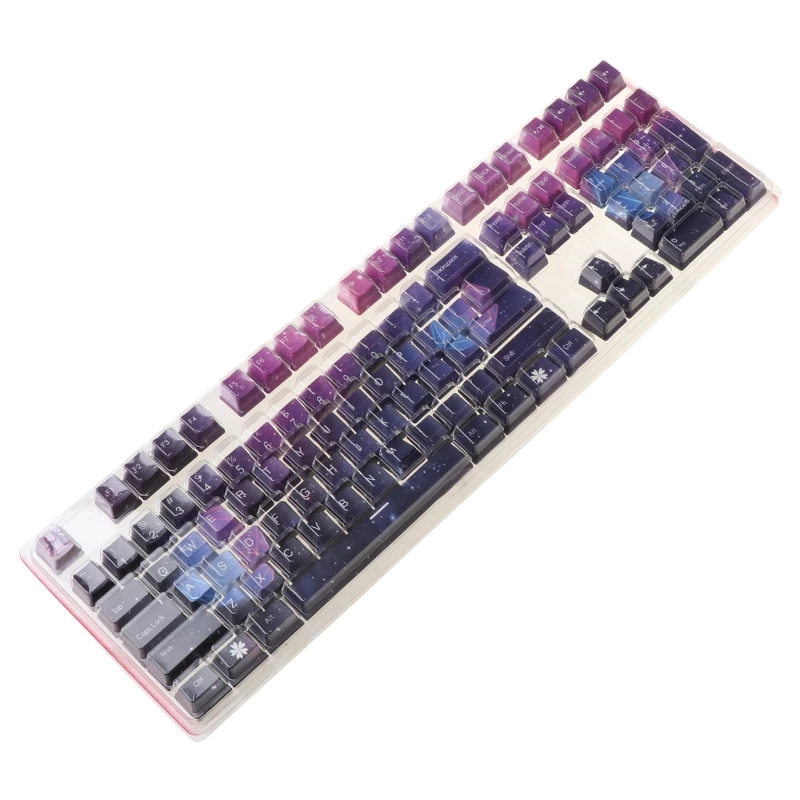 

104 OEM PBT Keycaps Full Set Mechanical Keyboard Keycaps PBT Dye-Sublimation Cherry Blossom Keycaps