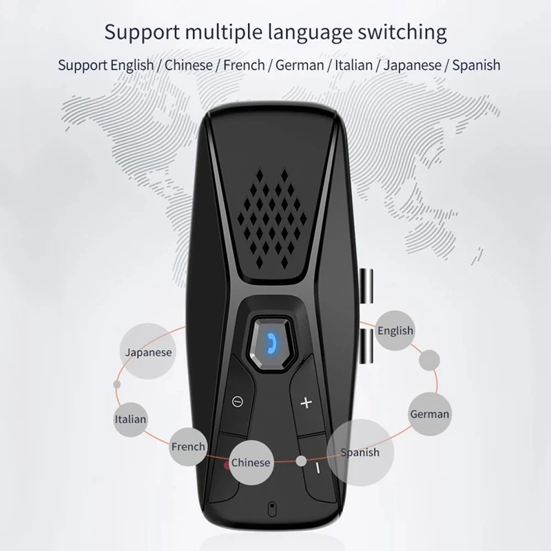 

T823 BT In-Car Speakerphone Handsfree Car Kit Music Player Noise Reduction Supports Voice Assistant