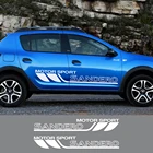 2 шт. наклейки на автомобильные двери для Dacia Sandero Stepway R4 Xplore Techroad комфортные автомобильные аксессуары виниловая пленка наклейки