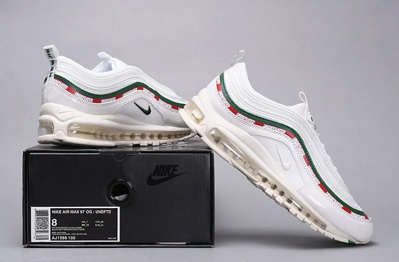 

NIKE Air Max 97 OG/Undftd men's running shoes fashion sport Sneakers comfortable breathable White