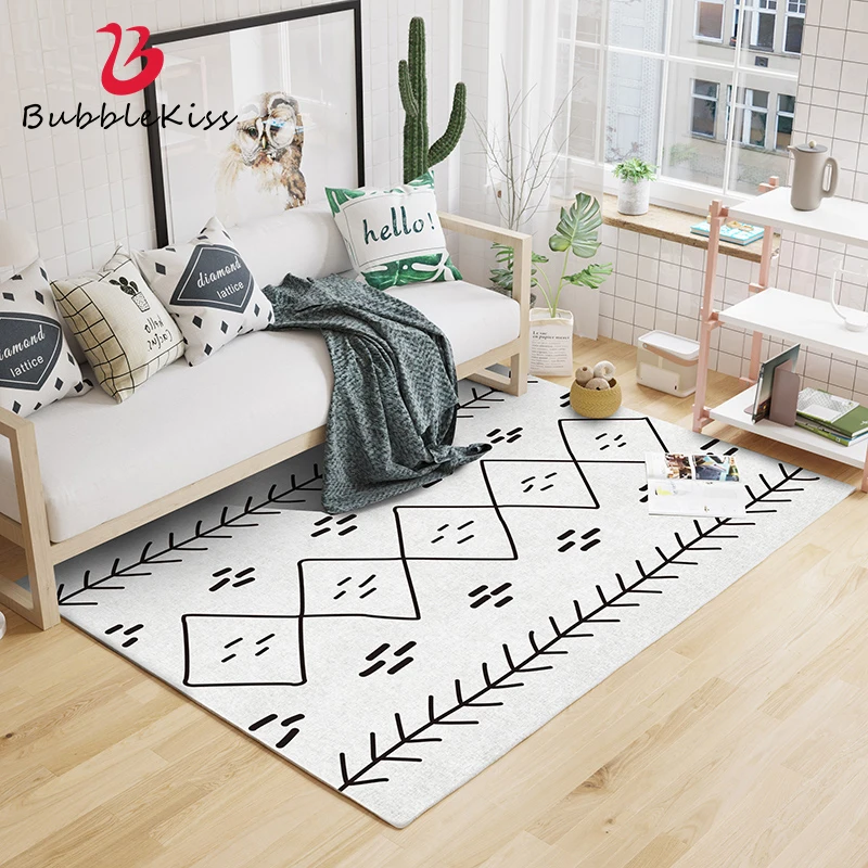 

Bubble Kiss Nordic Carpet Room Decoration Teenager Floor Rugs Simple Design Living Room Sofa Foot Pads Bamboo Anti Slip Home Mat