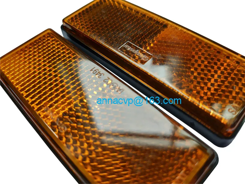 Автоотражатель для прицепов 88 6x34 6 мм одобрено E4 аксессуары желтый отражатель на