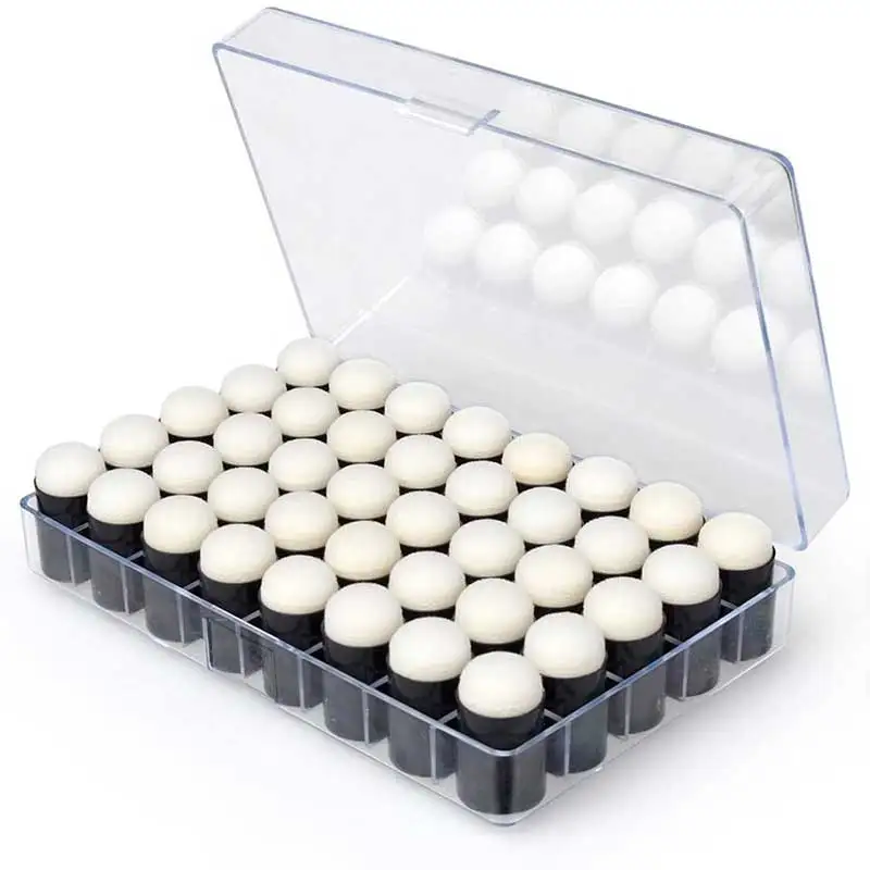 

40Pcs Finger Sponge Daubers Painting Craft Set Ink Pad Stamping Brush Craft Case Art Tools With Box Office School Drawing DIY
