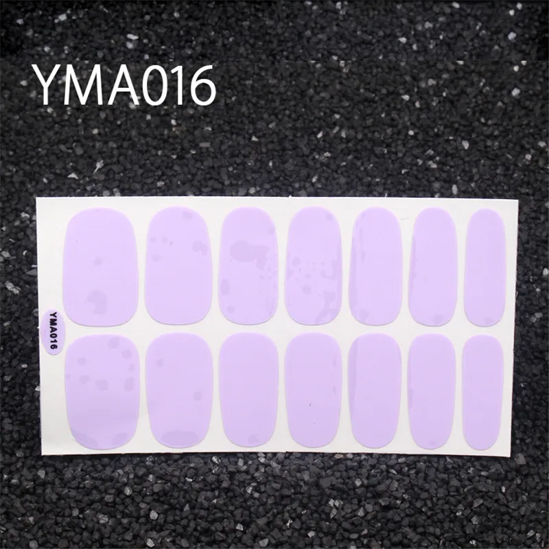 YMA016 Lamemoria 1 лист блестящие наклейки чистый Цвета аппарат для крепления на гвоздях и искусство переводные наклейки на ногти наклейки с окружающей средой маникюрные оптом - Цвет: YMA016