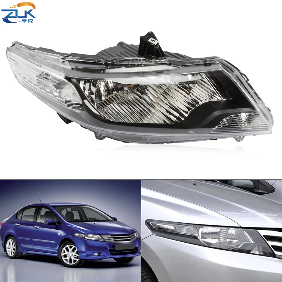 ZUK бампер передний головной светильник налобный фонарь в сборе для HONDA CITY 2009-2014 GM2