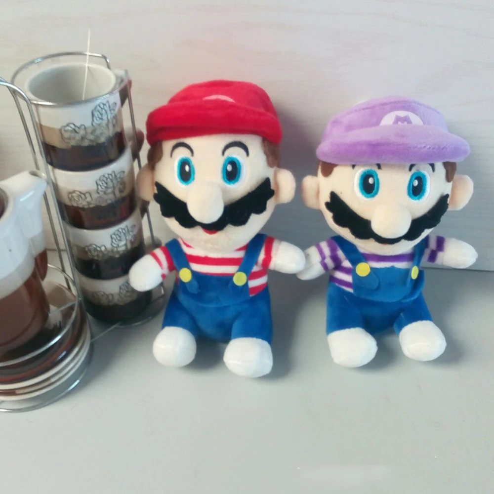 20 см Супер Марио Bros Мягкие игрушки kawaii плюшевые куклы аниме фигурки для детей