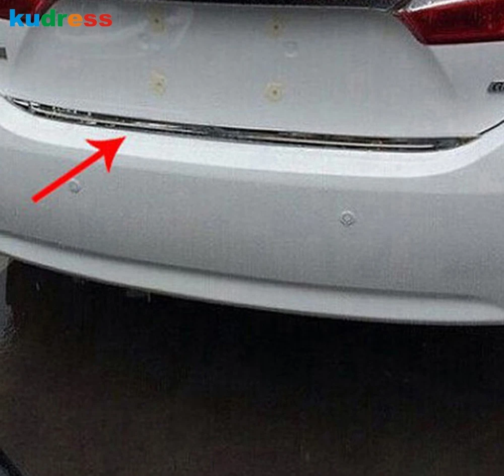 Накладка на крышку багажника из нержавеющей стали для Toyota Corolla 2013 2014 декоративная
