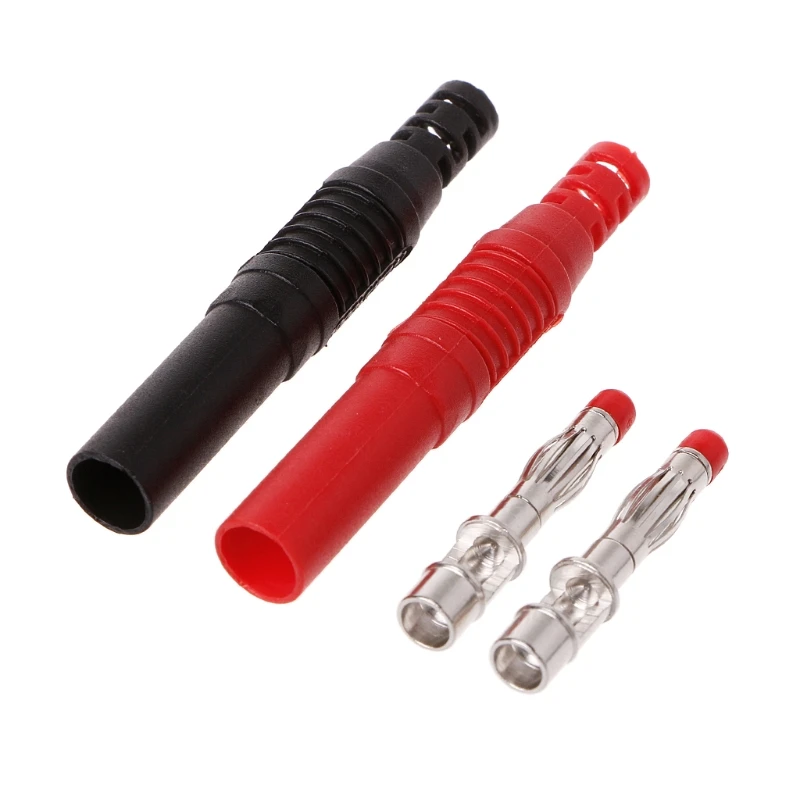 2021 New 10 Pcs Straight Insulated Safety 4mm Male Banana Plug Wire Solder DIY Connectors | Электроника