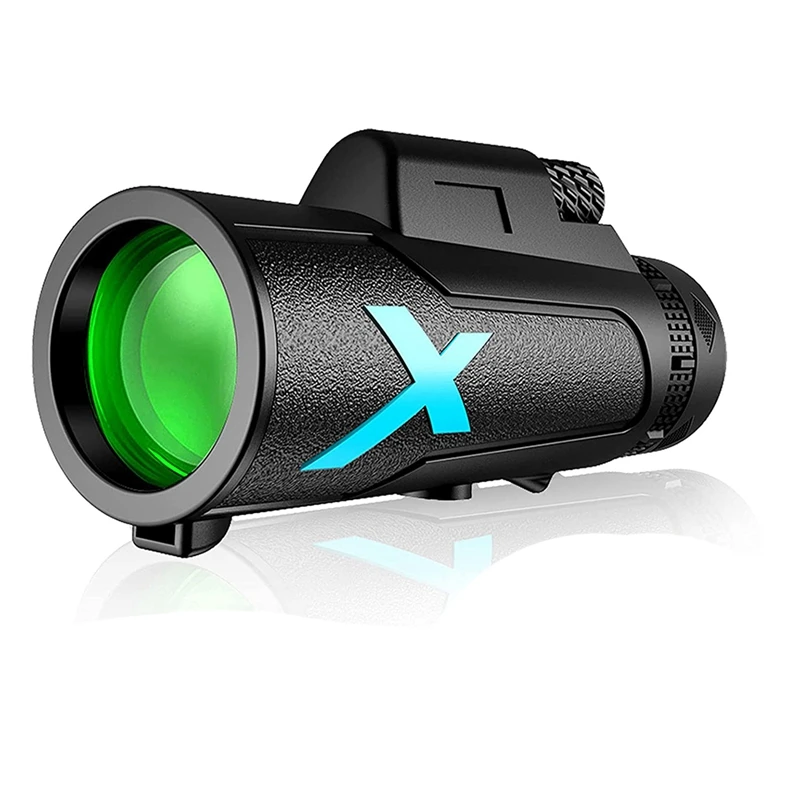 

Monocular 12 x 50 Waterproof Zoom HD BAK4 Telescope with Phone Holder and Tripod for Ball Games, Bird Watching, Travel