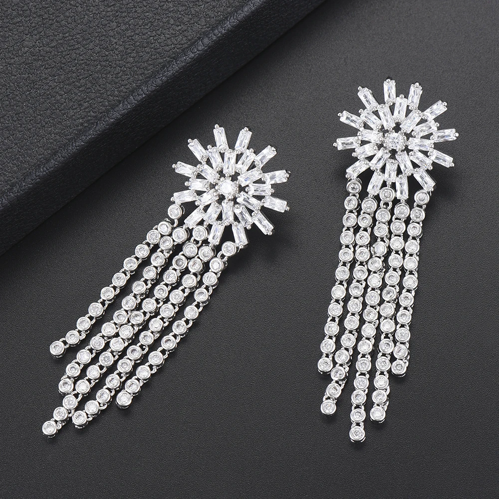 

Роскошные Блестящие модные блестящие женские серьги Kellybola, висячие серьги из Дубая, эффектные ювелирные изделия, женские модные серьги