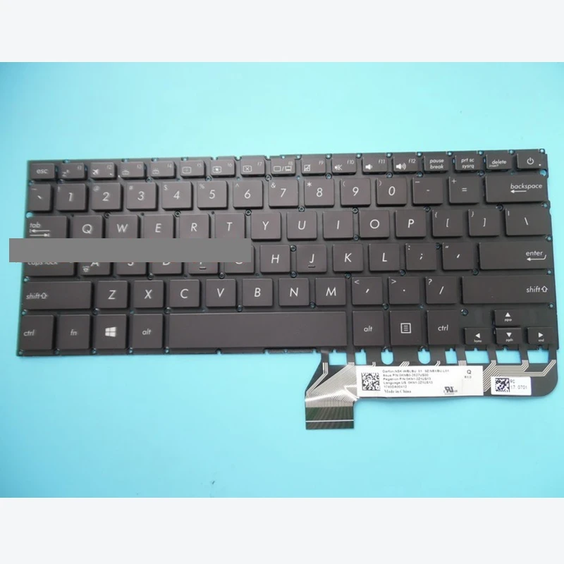 

US laptop keyboard for ASUS UX430 UX430U UX430UA UX430UQ with backlit keyboard 9Z.NBXBU.701 0KNB0-2624US00 NSK-WB7BU