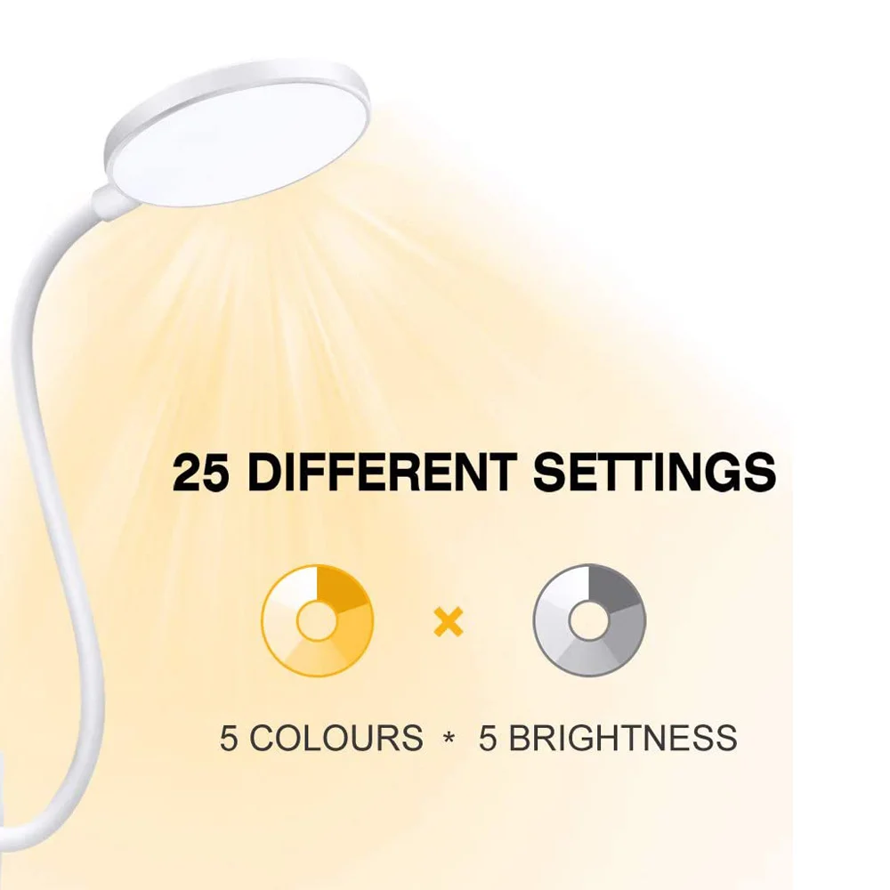 4W 36 LED Flexo Led Desk Lamp Touch USB Light Table 5 Level Dimmable Brightness&ampColor Eye Protection Reading Study Lig | Освещение