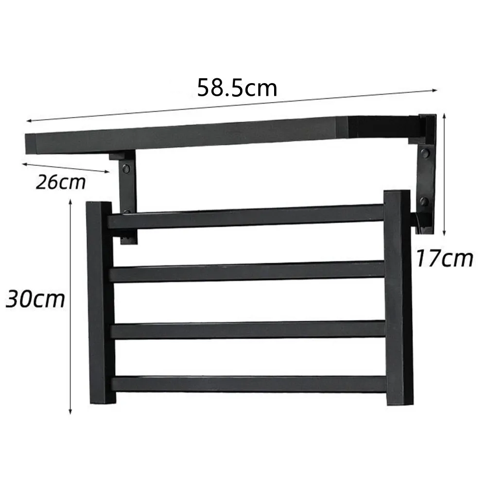 bathroom electric bath towel warmer heating towel shelf rack towel dryer shelf heated towel rack for bathroom accessories free global shipping