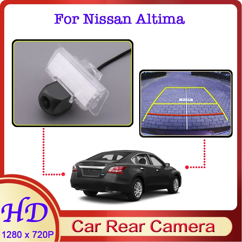 

Car Reverse Image Fisheye CAM For Nissan Altima Sedan L33 2013~2018 Night Vision HD Dedicated Rear View Back Up 720P Camera