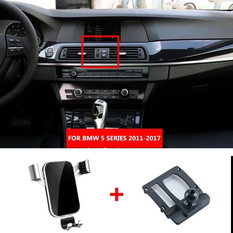 

Цветной Автомобильный держатель для телефона для BMW 5 серии 2011-2017, крепление на вентиляционное отверстие для GPS мобильный телефон, автомобил...