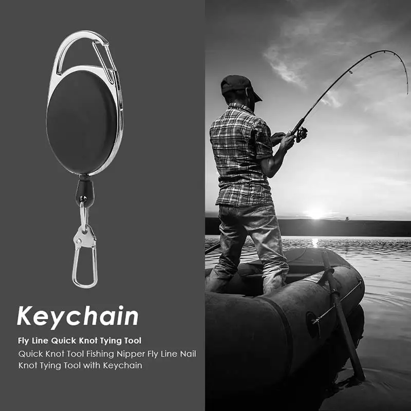 5pcs Retractable Key Chain Reel Badge Holder Fly Fishing Zinger Retractor with Quick Release Spring Clip Accessories | Спорт и