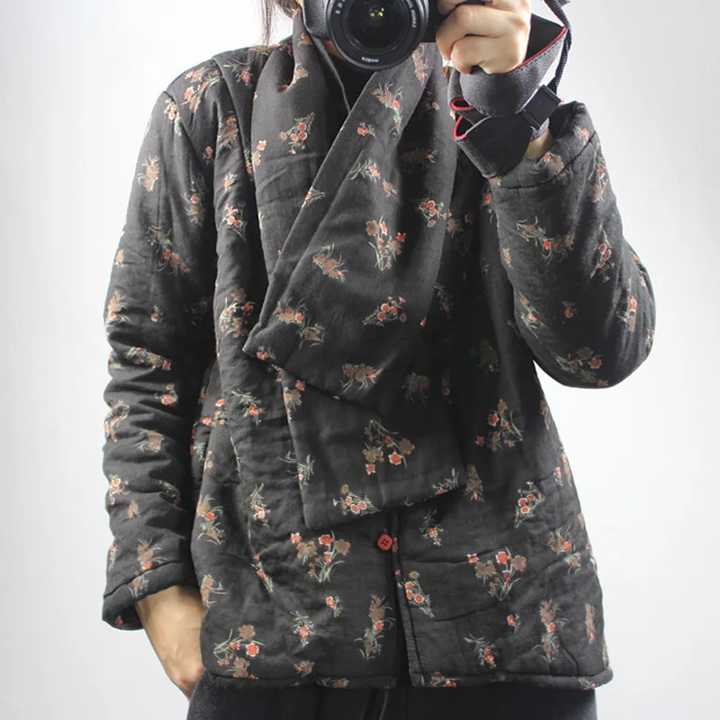 Женские хлопковые льняные парки с пуговицами и v образным вырезом новинка 2019