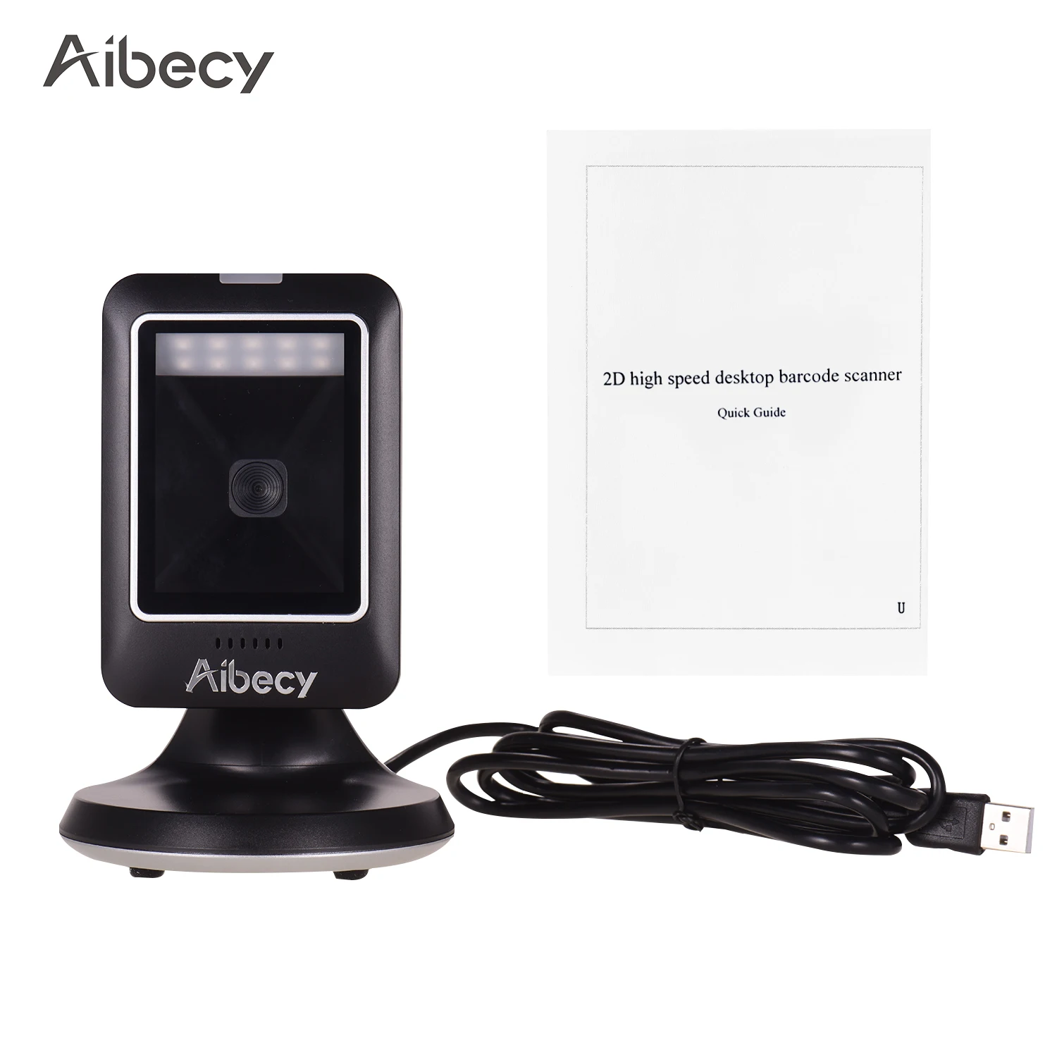 

Aibecy MP6300Y 1D/2D/QR Всенаправленный сканер штрихкодов USB проводной считыватель штрих-кода CMOS супер сканирующая Способность декодирования