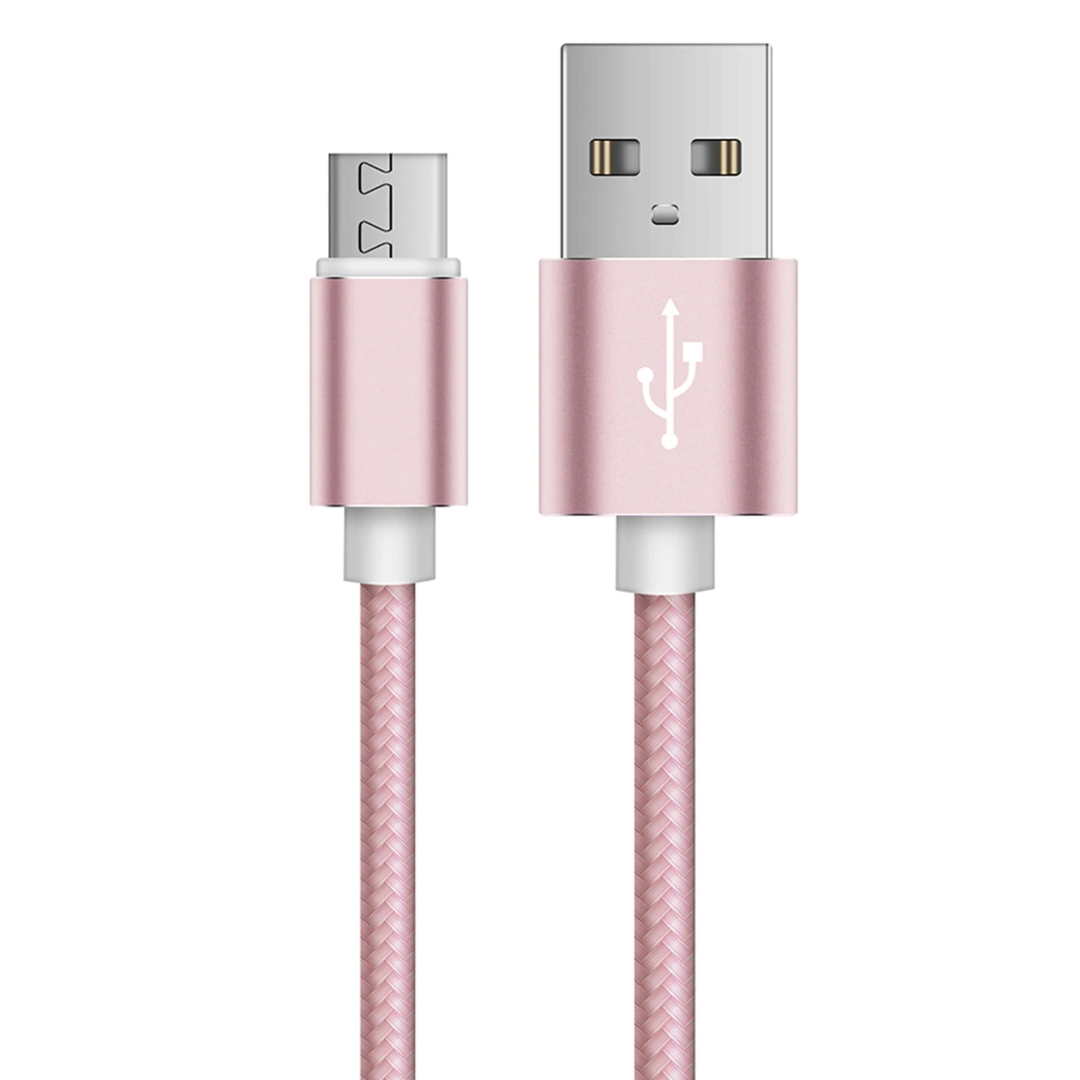 Rose Gold Микро USB кабель V8 2м 3м на huawei P8 Lite Быстрый зарядный кабель для синхронизации данных удлиненные для Honor 5A 4C 7 8X Смартфон Android 5V 2A - Цвет: Rose Gold