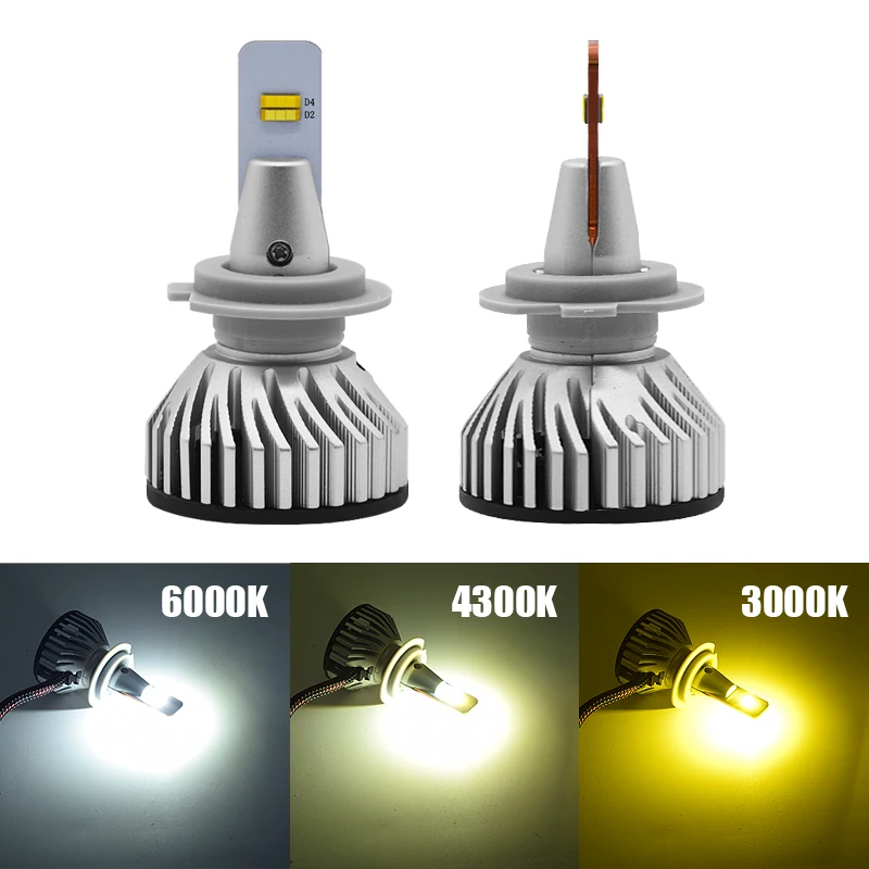 

EURS 12000LM Car Haedlight H4 H7 LED H8 H9 H11 3000K 4300K 6000K HB3 9005 HB4 9006 9012 Auto Headlamp fog Light 12V 24V LED Bulb