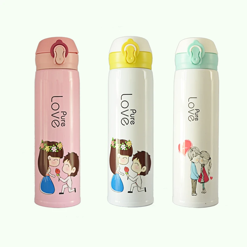 400 мл Термос из нержавеющей стали бутылка для воды милый подарок термальные