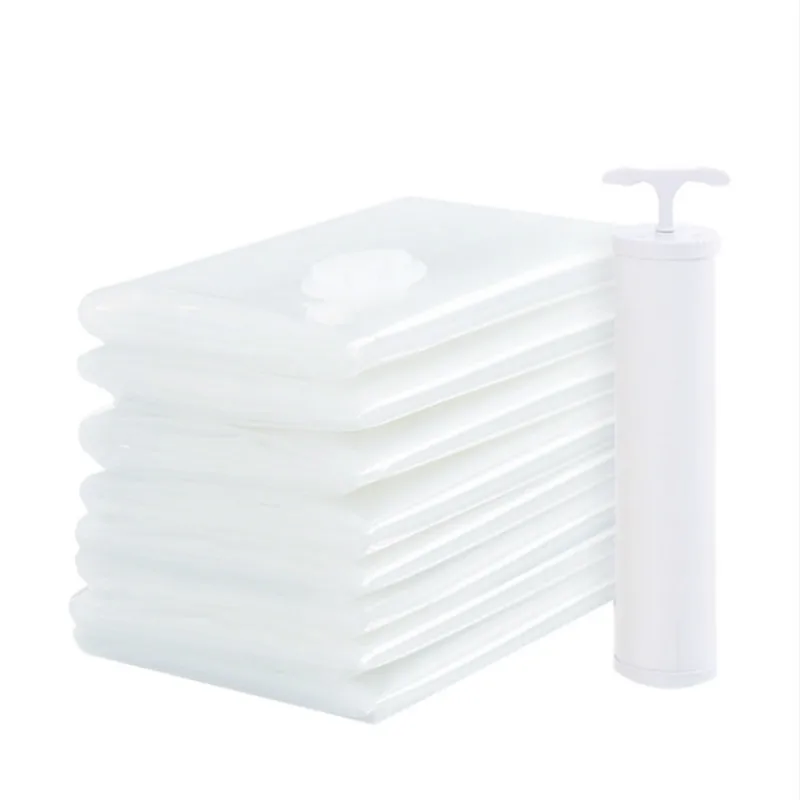 

Compressed Organizer big size Thicken Folding Home Ornaments Compression Bag Clothes Storage Seal Packet with Hand Pump