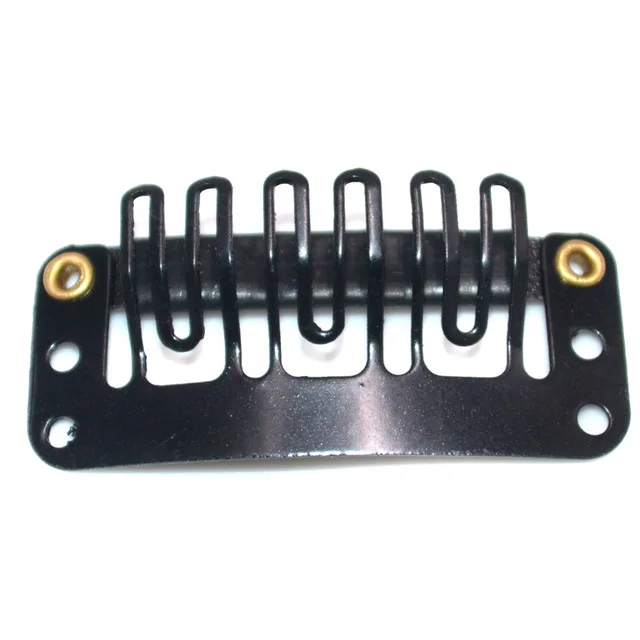 Черный/белый 3 2 парик зажимы без следа волос карты U форменные Наращивание парики