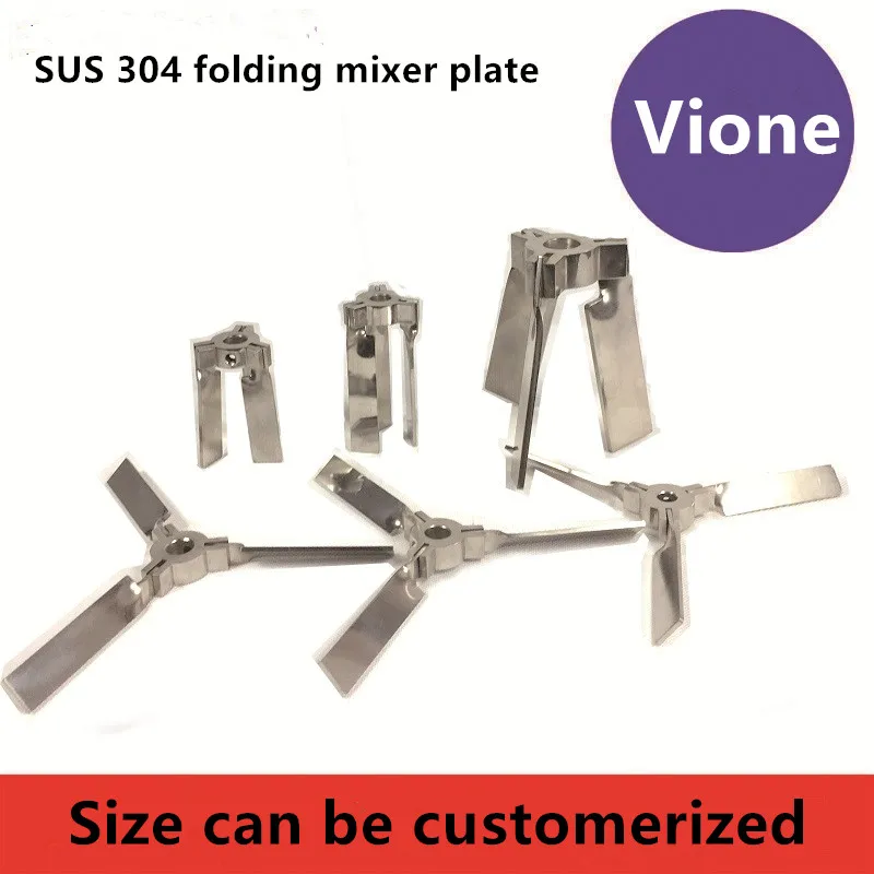 

SUS 304 3 Leaf Fan Propeller Folding Disc Dispersion Plate Stirrer Paddle Customerized Size