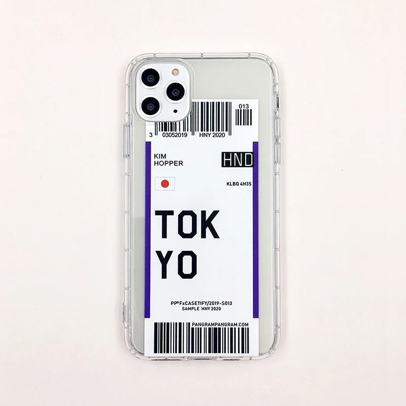 Милый ins Funny Bar Label World ticke чехол для телефона для iphone XS MAX XR X 7 6 8 plus 11 11Pro MAX прозрачный мягкий кремний TPU задняя крышка - Цвет: Tokyo