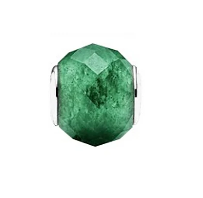 925 Sterling Silver Geometric Facets  jewelry Essence Small Hole Murano Glass Beads Fit Essence Bracelet Europe Gemstone Charm