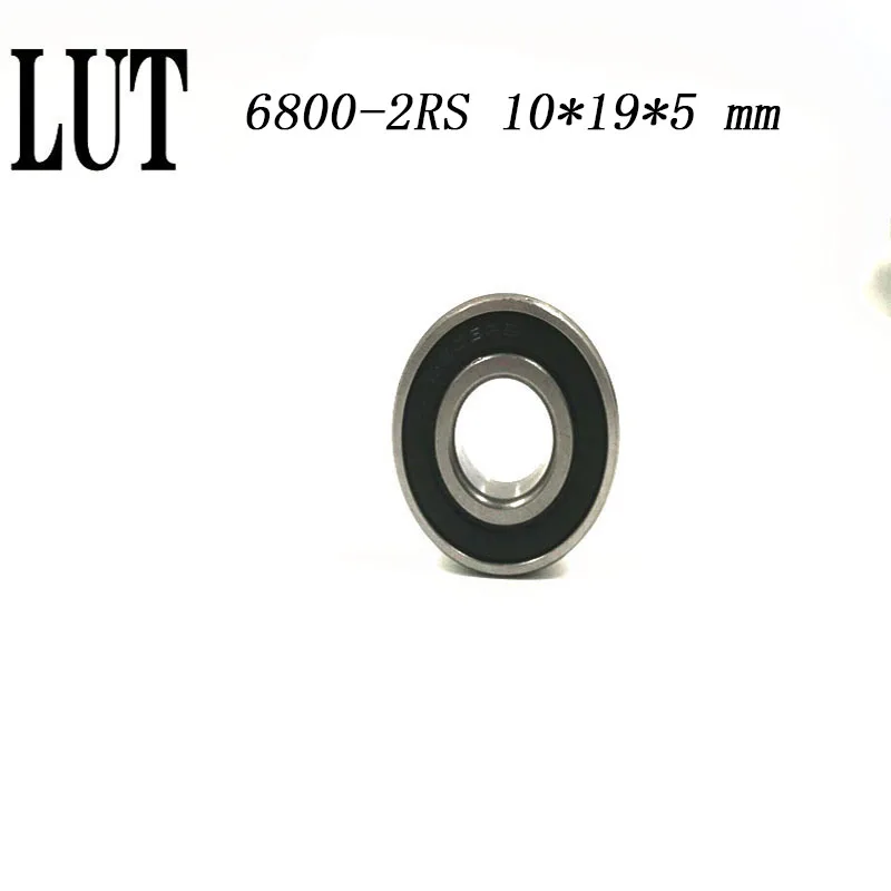 

10PCS High quality ABEC-5 6800 2RS 6800RS 6800-2RS 6800 RS 10x19x5 mm Thin Wall double Rubber seal Deep Groove Ball Bearing