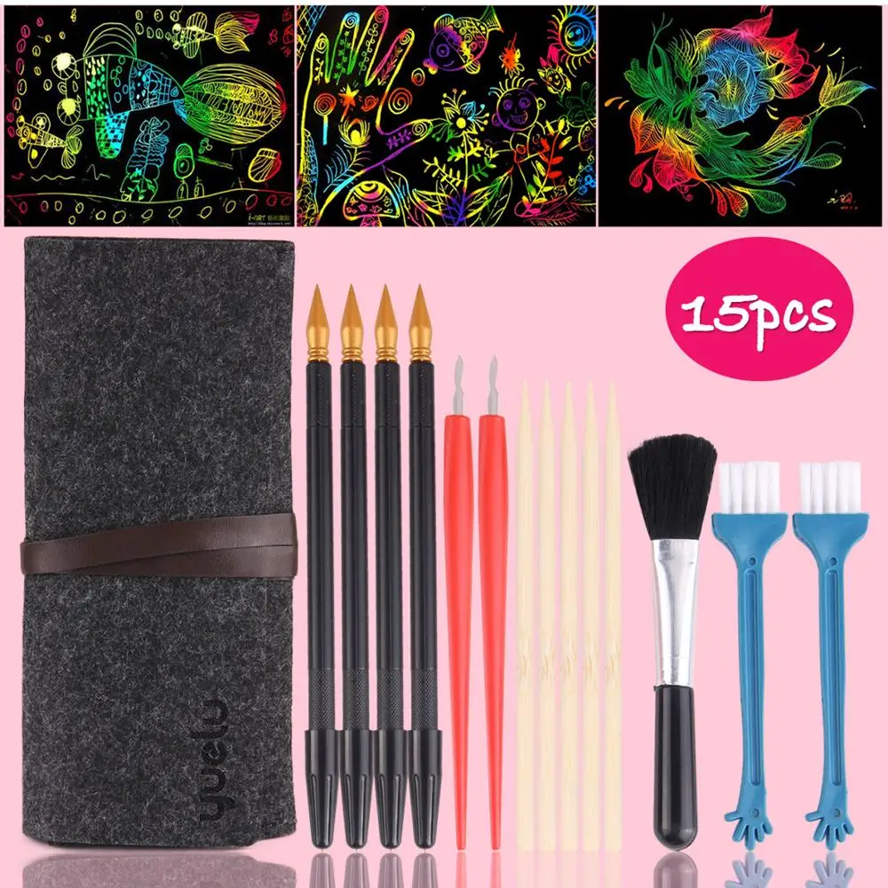 Детская 14 шт. к царапинам инструменты игрушка с фетровая сумка для хранения