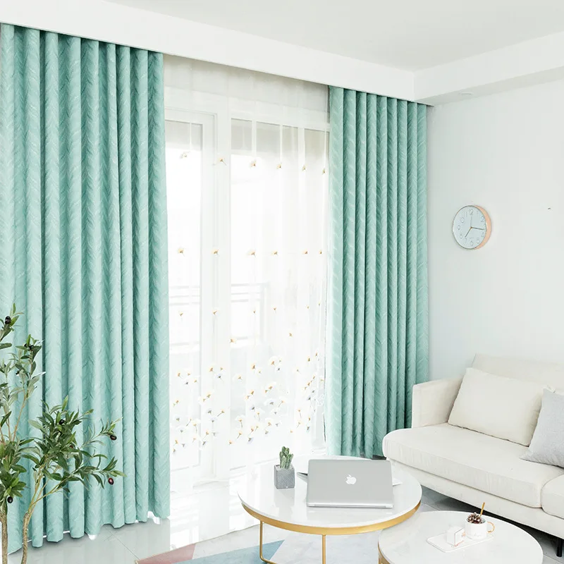 Легкие Роскошные жаккардовые занавески из ткани современный минималистский