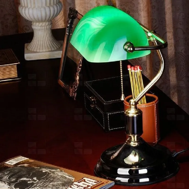 ODIFF lamp Chiang kai-shek restoring ancient bank study old green cover Shanghai desk of the republic China | Лампы и освещение