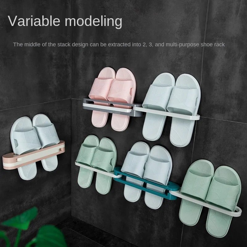 

3 in 1 Wall Mounted Shoe Rack Foldable Shoe Holder,Space Saver Hanging Shoes Slipper Rack Organizer, Shoe Hanger For door,wall