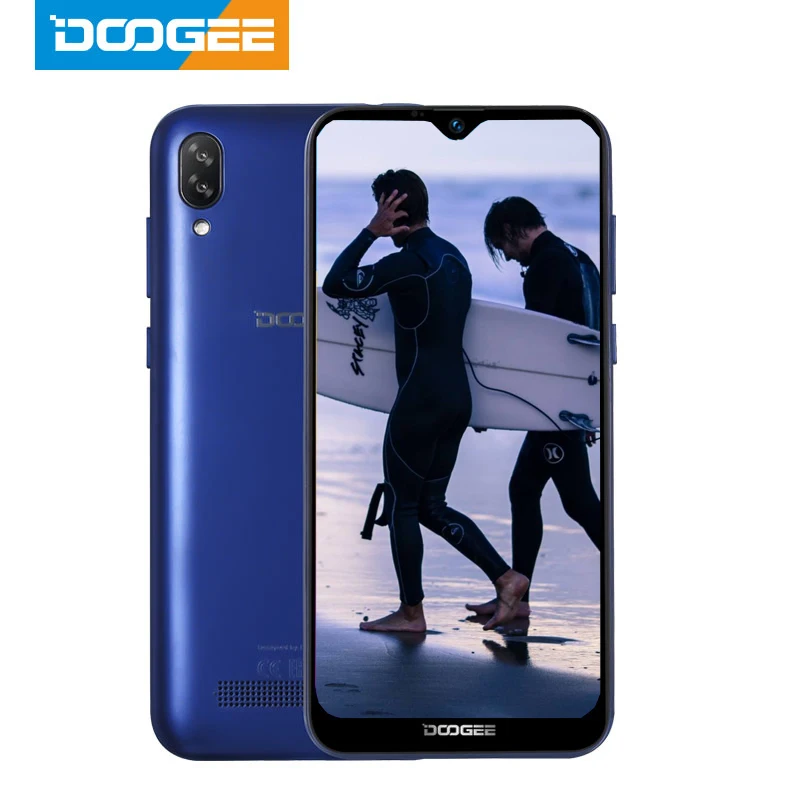 Сотовый телефон DOOGEE X90 6 1 дюйма 19:9 экран LTPS с технологией Waterdrop четырехъядерный