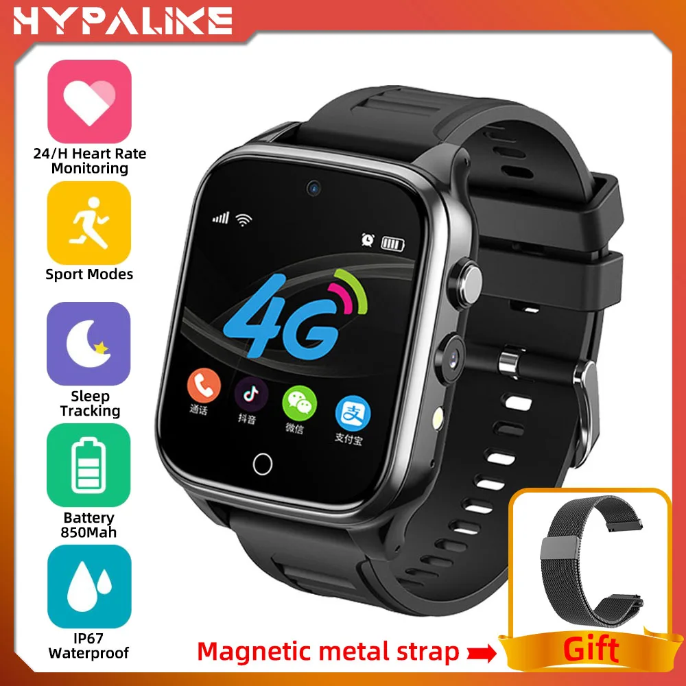 

X99 4G Smart Watch 1.54"1G+16G Quad Core Dual Cameras Download APP SIM Phone GPS WIFI Location Heart Rate Tracking Smartwatch
