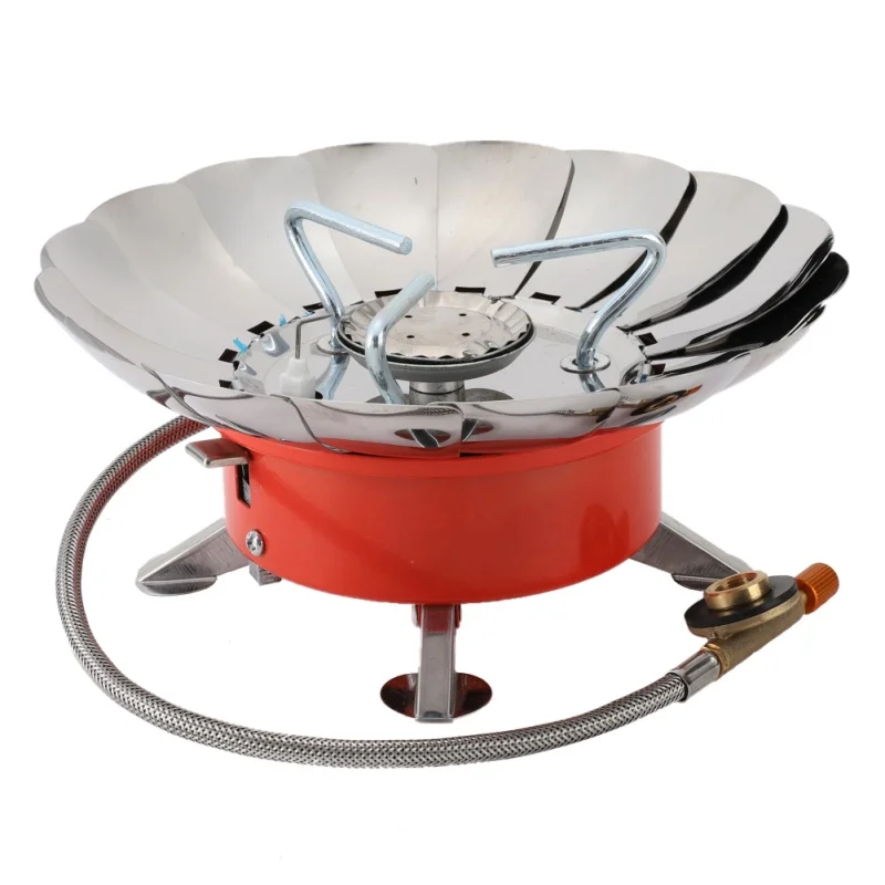 Outdoor Gas Stove Furnace Windproof Cooker Cookware Burner For Camping Picnic Cookout BBQ With Extended Pipe | Спорт и развлечения