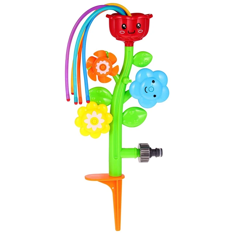 

Water Sprinkler for Kids, Kids Sprinklers for Yard, Water Toys Flower Spray Toy for Summer