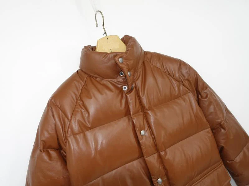 Новый 2021 зима модное мужское пальто из натуральной овечьей кожи на утином пуху